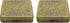 Set 2 (7-Day) of Metal-Plated Weekly Pill Box Case & Portable Medicine Organizer (Antique Brass Victorian)