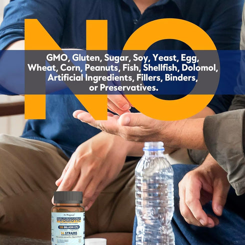 Probiotics for Women & Men, 120 Billion CFU, 30 Capsules, 36 Probiotic Strains for Digestive Health