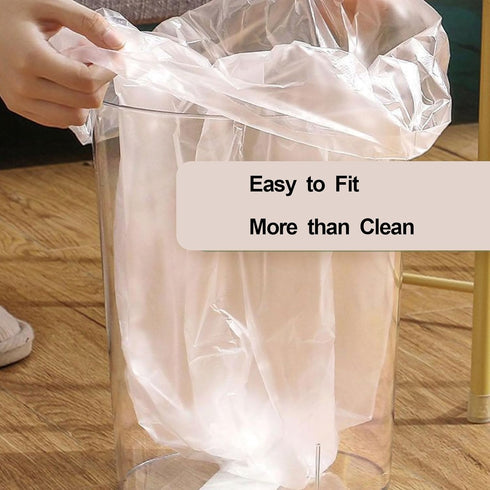 4 Gallon Small Trash Bags, 110 Count, White Trash Bag for Office Bedroom, Small Garbage Can Liners