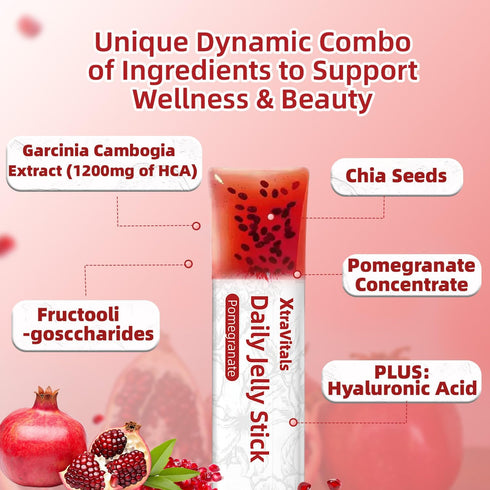 XtraVitals 15 Coleology Cutting Jelly - Collagen Jelly Stick with Chia Seeds Collagen, Hyaluronic Acid, Glowing Skin