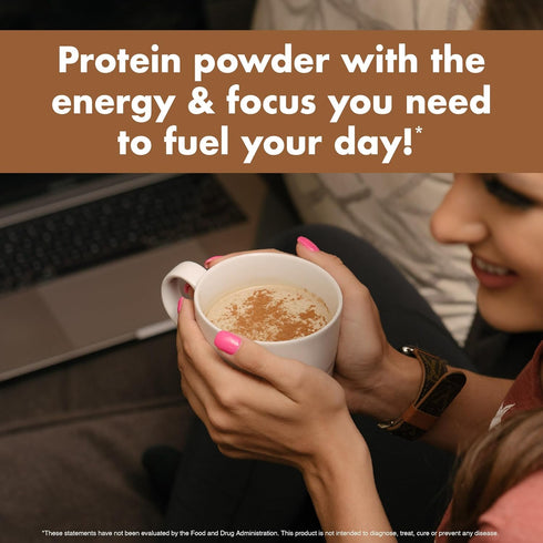 NutraOne RoastOne Coffee Protein Powder, Coffee Infused Whey Protein Powder for Energy & Focus, 160mg Caffeine and 20g