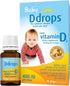 Ddrops 1072834 400 IU Liquid Vitamin D3 Drops for Babies, 0.08 Fl. Oz, Pack of 2