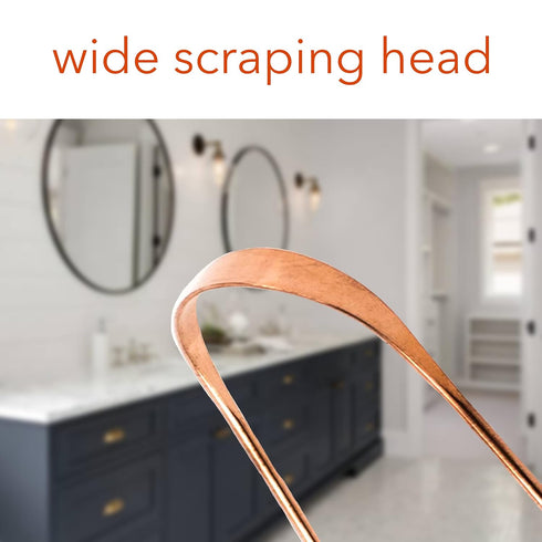 Baest Tongue Scraper - 100% Copper (1 Pack) | Premium Tongue Cleaner, Improve Oral Health, Ayurvedic Tool