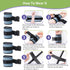Medical Bed Restraints for Wrists & Ankles, Patient Restraint Band with Adjustable Buckle, Bed Limb Holders Hospital