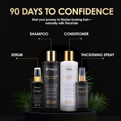 Instant Hair Thickening Spray for Women & Men, Sulphate-Free, Caffeine & Keratin Infused, 3.4 fl.oz
