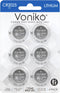 Voniko CR2025 3V Lithium Batteries 6 Pack for Child Safety, Compatible with Remotes,