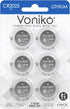 Voniko CR2025 3V Lithium Batteries 6 Pack for Child Safety, Compatible with Remotes,