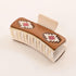 Western Cowgirl Hair Accessories Genuine Cowhide Tooled Aztec Claw Clip 3.5" for Girls Women