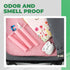 10 Pack 116mm Plastic Pop Top Tube, Child Resistant Smell Proof Containers for Herbs, UV and Moisture Resistant - Pink