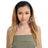 TOECWEGR 5 Strands Synthetic Hair Braided Headband, Classic Chunky Wide Plaited Braids, Multi Color