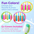 Kids Toothbrush 6 Pack - Soft Contoured Bristles, Child Sized Brush Heads (3-10 Years), Multi-Color Set
