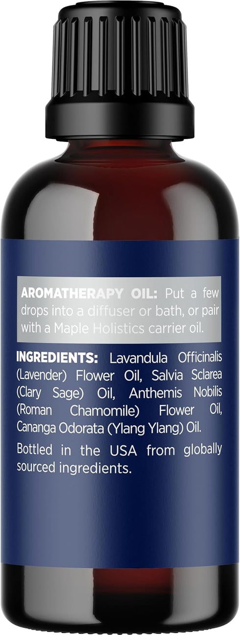 Sleep Essential Oil Blend for Diffuser - Dream Aromatherapy with Clary Sage, Ylang-Ylang, Chamomile, Lavender (1 Fl Oz)