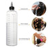 Segbeauty 16.9oz Hair Dye Bottles, Measured Twist-On Top Tip Cap, 2pcs 500ml Refillable Empty Hair Color Applicator