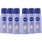 NIVEA Shea Nourish Body Lotion, Dry Skin, Hyaluronic Acid, 2.5 Fl Oz Bottle, Pack of 6