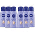 NIVEA Shea Nourish Body Lotion, Dry Skin, Hyaluronic Acid, 2.5 Fl Oz Bottle, Pack of 6