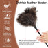Ostrich Feather Duster Mini, Natural Fluffy Soft with Plastic Handle, Eco-Friendly Washable, 6pcs