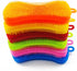 18PCS Silicone Sponge Dish Washing Scrubber, Double-Sided Reusable Non Stick Multipurpose Sponges for Dishes, Fruit,