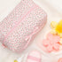 Quilted Floral Makeup Bag - Cute Handmade Aesthetic Pink Toiletry Pouch for Women