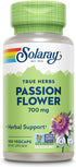 SOLARAY Passion Flower Capsules 700 mg - Vegan, Non-GMO, Lab Verified - 100 VegCaps, 50 Servings, 60-Day Guarantee