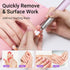 MelodySusie 21pcs Nail Drill Bit Set, Professional Ceramic Diamond Carbide Acrylic Gel Nail Art Tool Kit for Manicure
