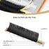 LASHVIEW Individual Lashes, Ellipse Flat Eyelash Extensions 0.20mm D Curl 8-15mm Mixed Tray, Mink Black, Super Matte