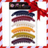 RC ROCHE ORNAMENT 6 Pcs Women's Premium Hair Plastic Banana Classic Clincher, Medium Classic Multicolor