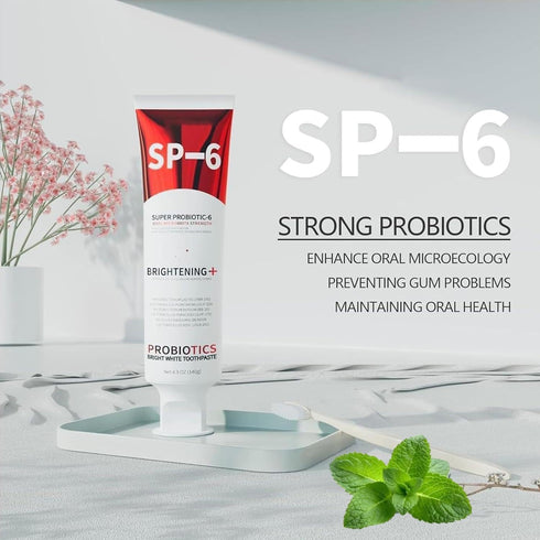Sp-6 Sp-6 (3) Probiotics Whitening Toothpaste, Ultra Whitening Toothpaste, Enhanced Formula with Enamel-Safe