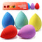Makeup Sponge Set BEAKEY 5 Pack Micro Porous Low Absorption Soft Latex Free Foundation Beauty Sponges