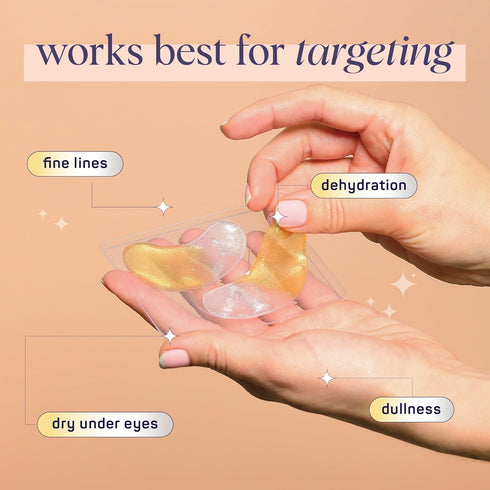 SpaLife Beauty Anti-Aging Under Eye Masks – Hydrogel Eye Patches for Fine Lines & Dryness, 24 Pairs