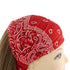Paisley Bandana Headband for Women, Adjustable Turban Hairband, Pack of 6, Elastic Yoga Headband