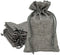 12-Pack Natural Burlap Gift Bags 5.5x7.75 with Drawstring (Cool Grey, Medium) for Party Favors, DIY Craft