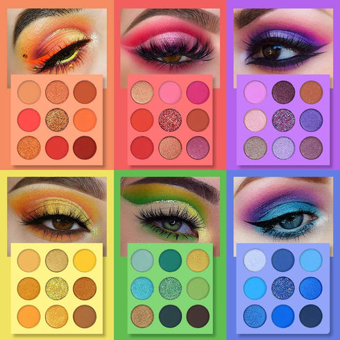 UCANBE 54 Colors Splashy Candies Eyeshadow Palette - Highly Pigmented Matte Shimmer Glitter Waterproof Long Lasting