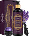 Aromatherapy Lavender Massage Oil with Roller Ball & Thumb Saver Massager, Calming Spa Massage Oil, 10 Fl Oz