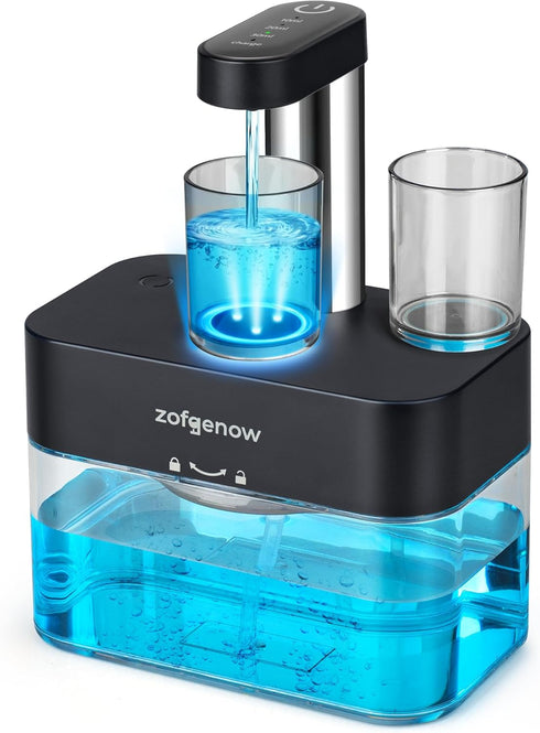 Set 2, ZOFGENOW Mouthwash Dispenser Cup of Transparent Oral Care Cup for Bathroom, Shower, Kitchen Sink, with Removable