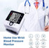 Wrist Blood Pressure Monitor Automatic Wrist Bp Monitor Talking Blood Pressure Cuff for Home Use Adjustable Cuffs for Adult Electronic Digital Large LCD Display with Battery and Carrying Case