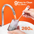 Bitvae C5 Cordless Water Dental Flosser - 3 Modes, 5 Intensities, IPX7 Waterproof, 5 Tips for Teeth Cleaning - Black