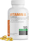 Bronson Vitamin A 10,000 IU, 180 Softgels, Premium Non-GMO Formula for Healthy Vision & Immune System Support