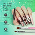 MelodySusie Nail Art Brushes Set, 6pcs Design Pen Painting Tools with Extension Gel Brush, Polish Brush for DIY
