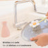 Vigar Florganic Daisy-Shaped Dish Brush with Vase Dish Brush Holder, Dish Brush with Handle, for Pot Scrubber, Kitchen