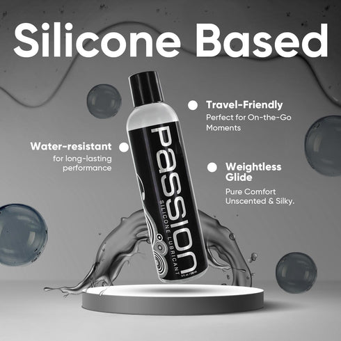 Pack, 16 Oz 16 Oz (Pack Passion Premium Silicone Lubricant Twin Fl - Long-Lasting, Non-Sticky Formula, Made in USA