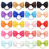 inSowni 40 Pack Grosgrain Ribbon Bow Elastics Hair Ties, Scrunchies for Baby Girls, Toddlers, and Kids