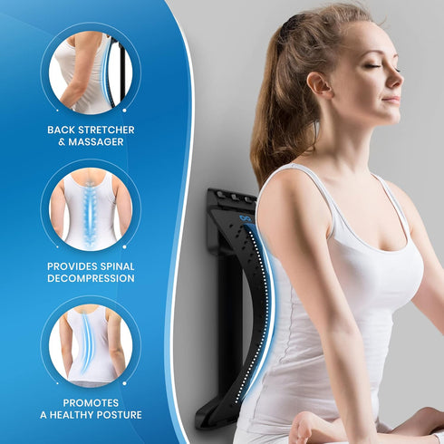 Everlasting Comfort Back Stretcher for Lower Back Pain Relief, Adjustable Spine Decompressor with Memory Foam