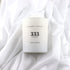 Sacred + Divine 333 80 "Support Scented Intention Candle, Rose Pepper, Angel Number Manifestation Candle, Soy Coconut