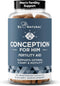 Conception For Him Fertility Supplements for Men, Male Fertility Booster with Ashwagandha, Folate, Magnesium