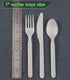 200 Count Heavy-Duty Compostable Spoons, BPI Certified Large Disposable Flatware Utensils