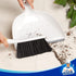 MR.SIGA Portable Dustpan and Brush Set, Cleaning Brush and Dustpan Combo with Bamboo Handle