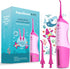 AquaSonic Kids' Water Flosser for Ages 6+, 4 Flossing Modes, Aquarium Adventures Theme (Pink)