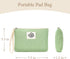 SIDESUGAR Waffle Canvas Period Pouch First Period Kit Bag Small Discreet Menstrual Cup Pad Pouch Cute Sanitary Napkin