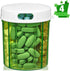 Round Pill Organizer Dispenser, Pack of 2, Pill Boxes with 4 Compartments for Medication & Vitamins