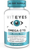 Viteyes Omega-3 TG, Supports Eye & Heart Health, Natural Triglyceride Fish Oil Formula, 60 Count
